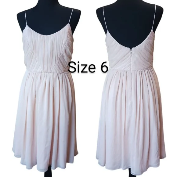 BHLDN Giselle Pleated Chiffon Dress - Picture 2 of 14